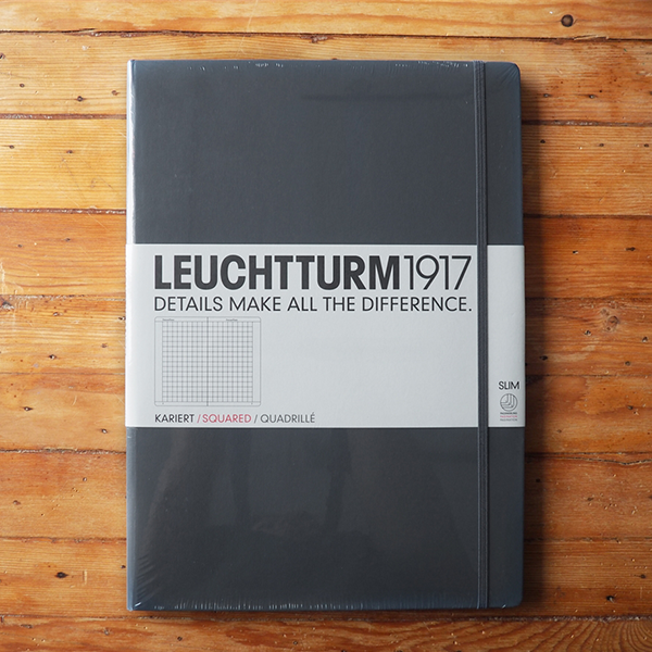 Блокнот Leuchtturm1917 MasterSlim Антрацит Клетка (344814)