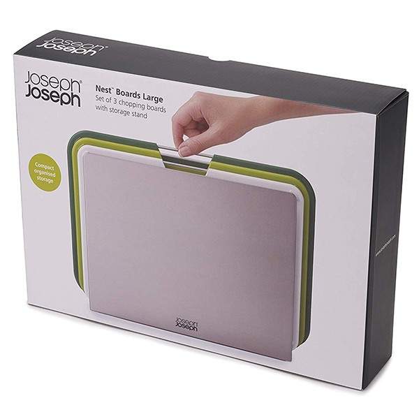 Набір дошок розділювальних Joseph Joseph Nest Boards Зелений Великий 3 предмета на підставці