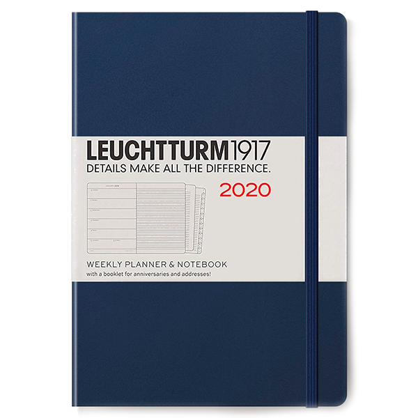 Средний Еженедельник с заметками Leuchtturm1917 Темно-синий 2020 (359889)