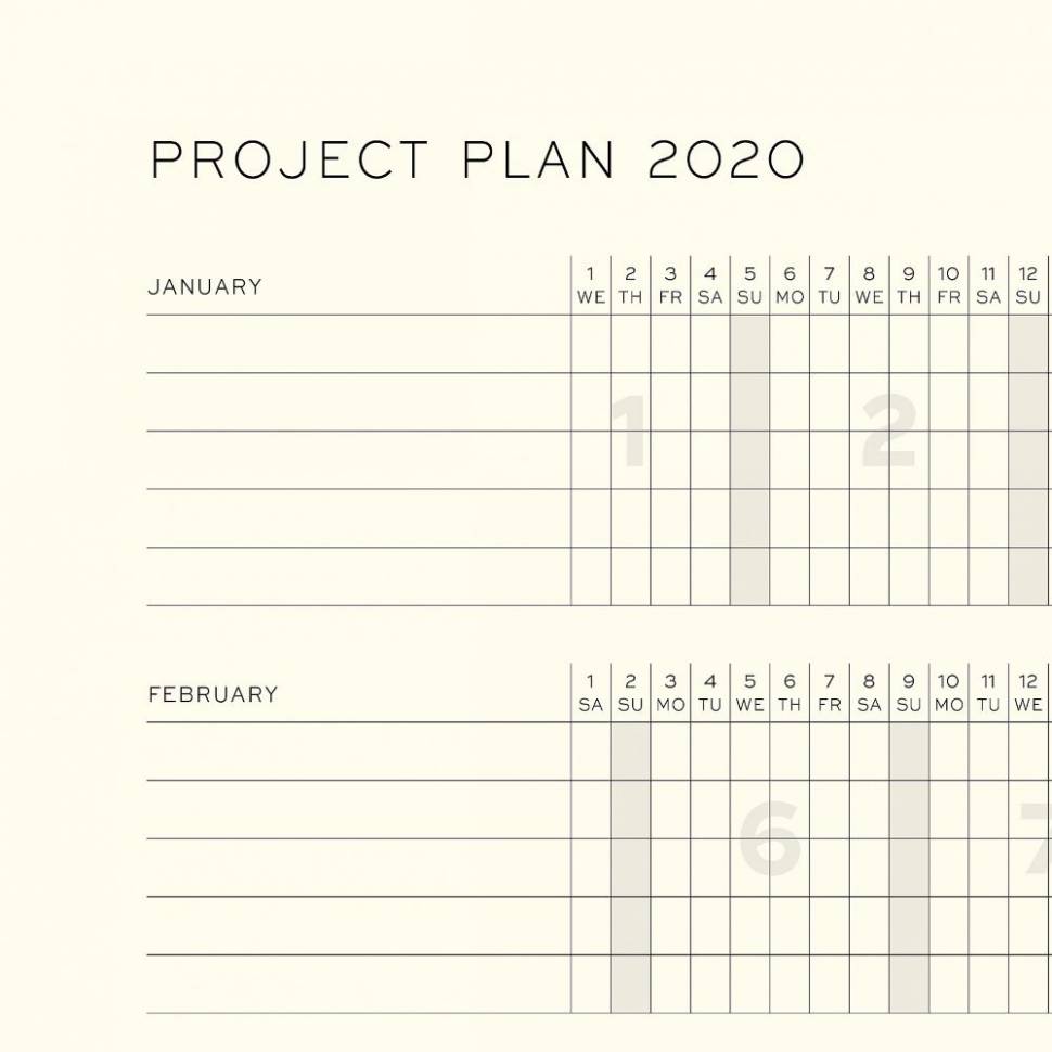 Средний Еженедельник с заметками Leuchtturm1917 Темно-синий 2020 (359889)