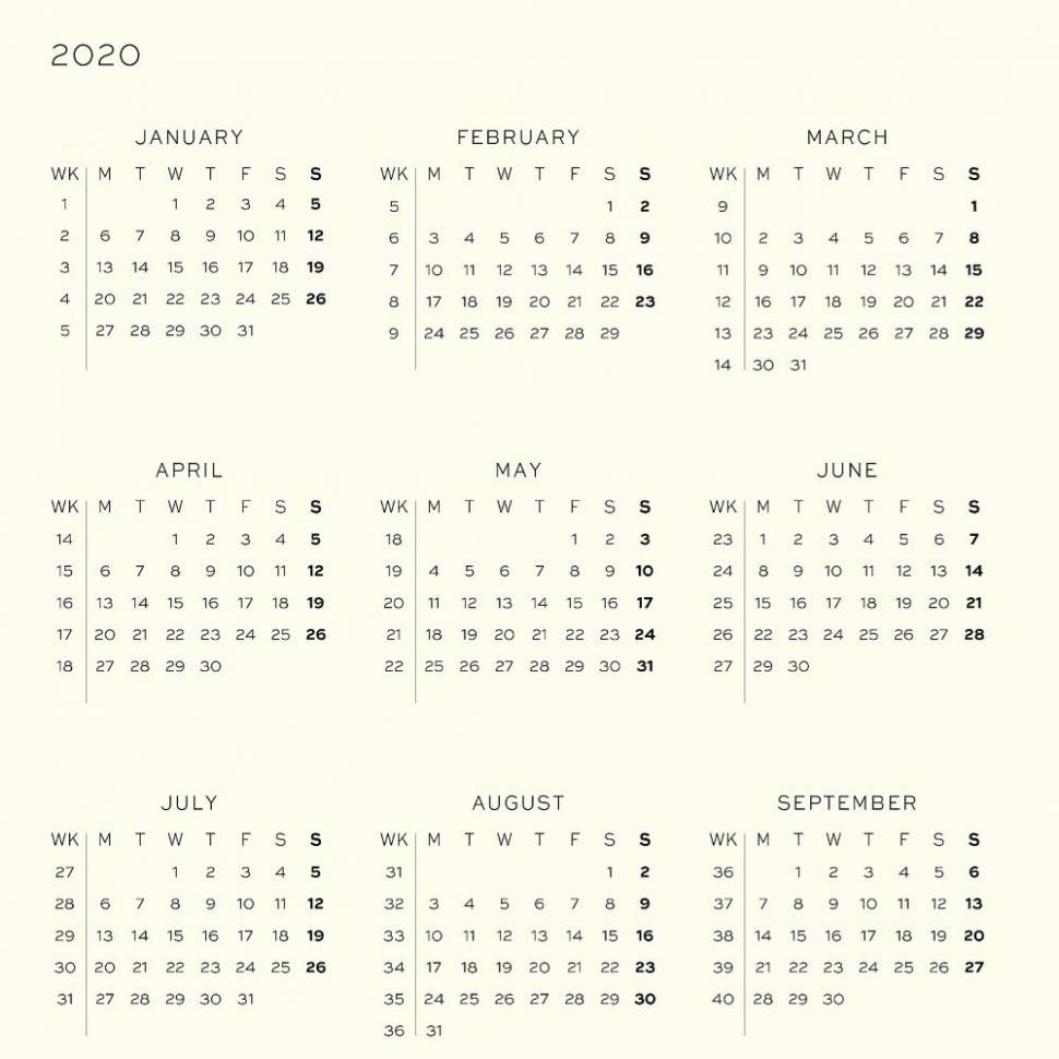 Средний Еженедельник с заметками Leuchtturm1917 Темно-синий 2020 (359889)