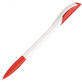 Ручка Кулькова Hattrix Basic Пластикова Біло-червона