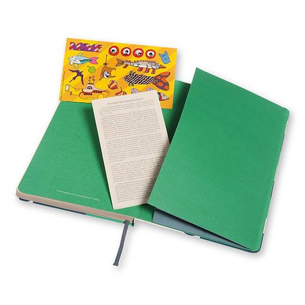 Середній блокнот Moleskine Beatles Лінія Зелений