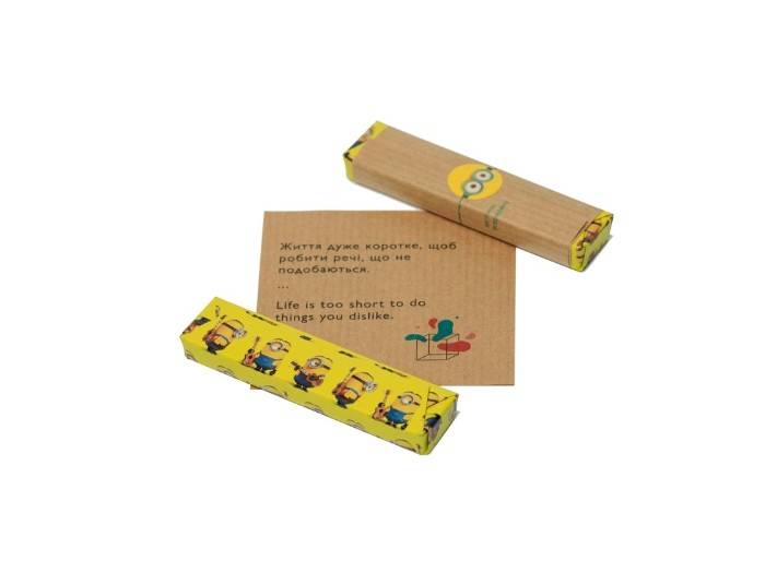 Шоколадный набор с предсказанием Торбинка Щастя в упаковке