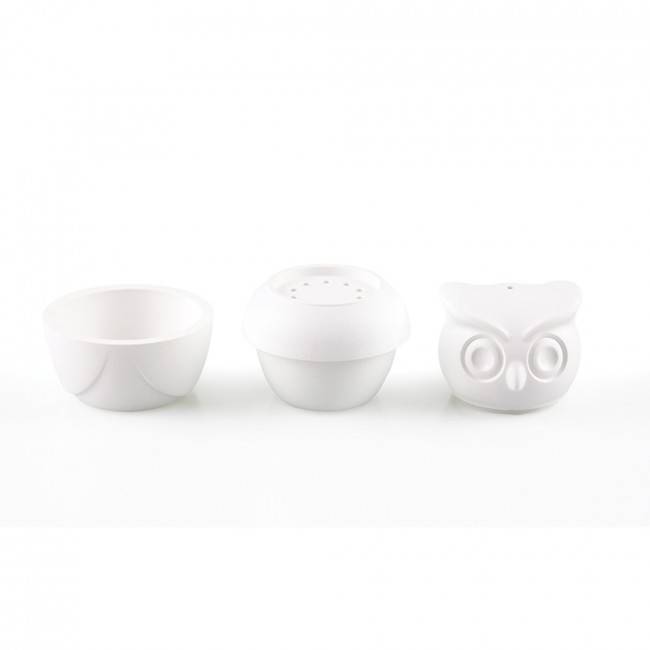 Шейкеры для соли и перца Morning Owl Qualy Белые Шейкеры для соли и перца Morning Owl Qualy Белые