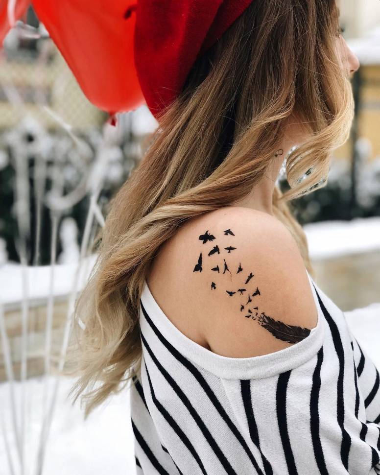 Набор временных татуировок Верь, Надейся, Люби (M)