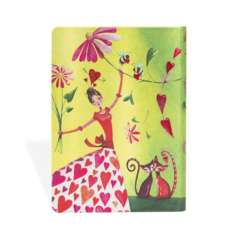 Средний блокнот Paperblanks Мила Маркиз Валентайн Чистые Листы
