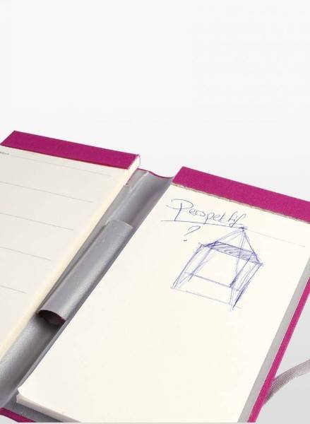 Блокнот Arwey Ando Фуксія з ручкою