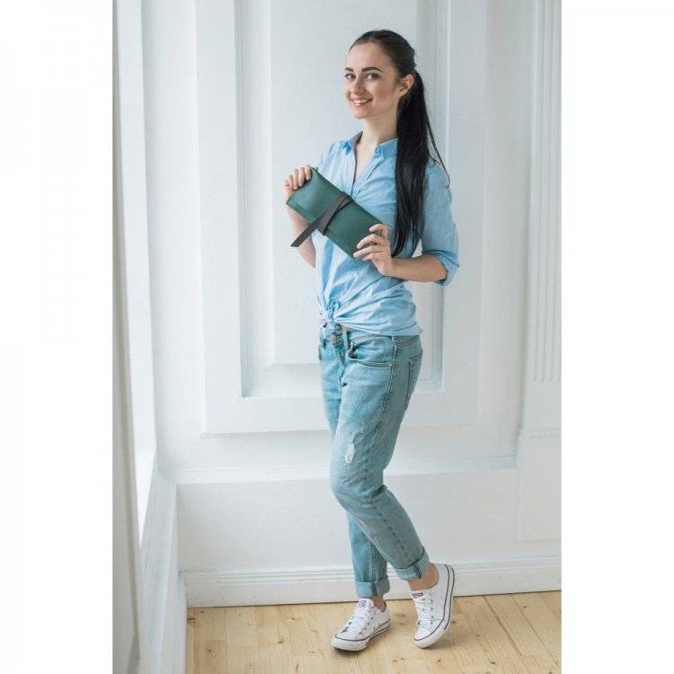 Кожаный дорожный кейс BlankNote Изумруд-орех