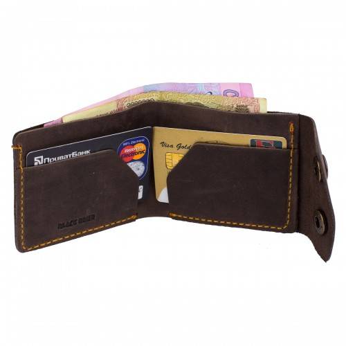 Портмоне на кнопках Black Brier Коричневое