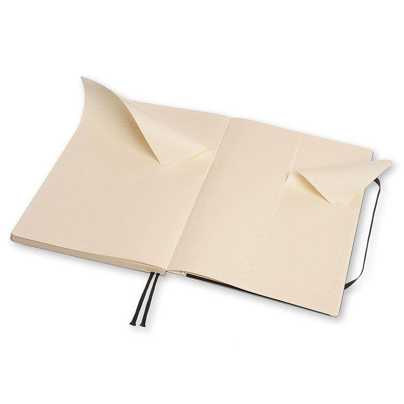 Большой блокнот Workbook Moleskine Мягкий Черный Линия