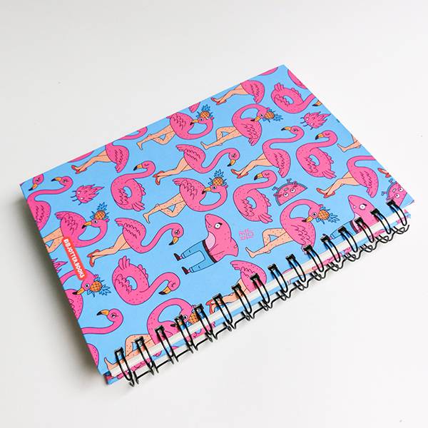 Скетчбук на пружине Jotter Flamingo