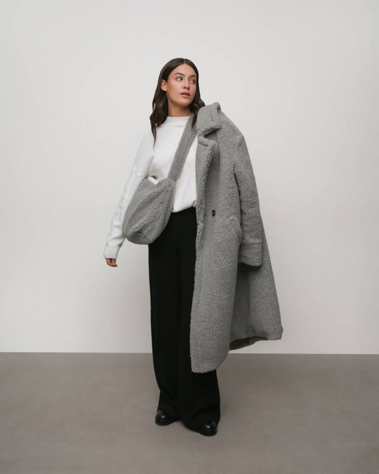 Сумка з еко-хутра Сіра