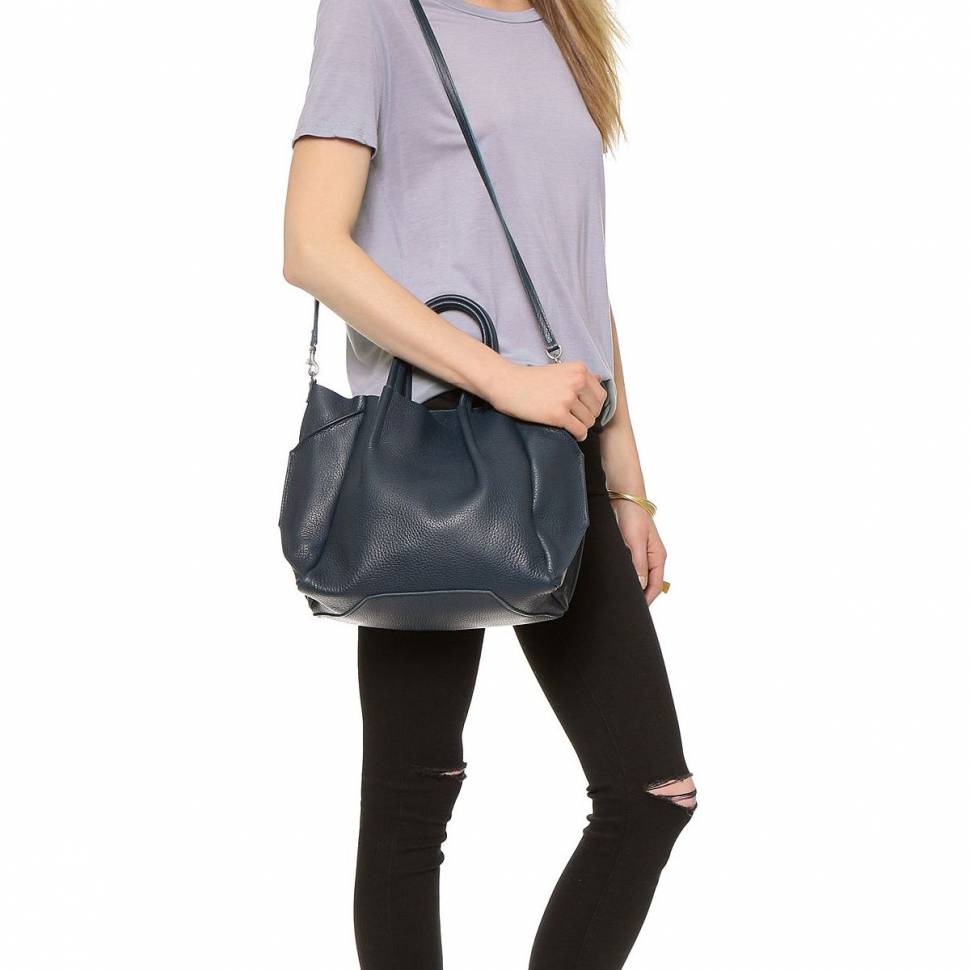 Кожаная женская сумка Soho Синяя