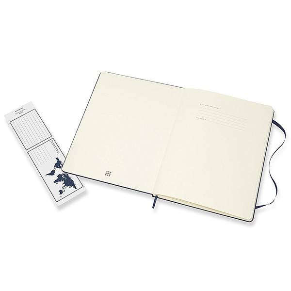 Великий блокнот Moleskine Classic Тверда обкладинка Сапфір Чисті аркуші