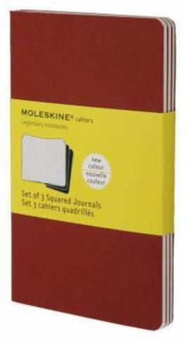 Набір зошитів Moleskine Cahier (3шт) A6 Бордовий Клітка