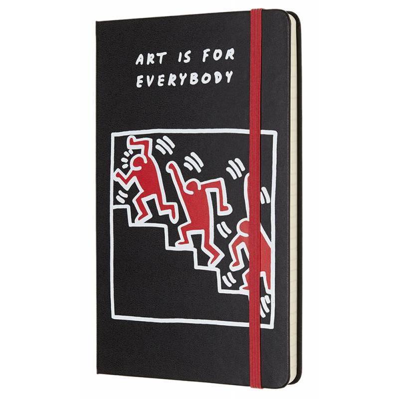 Записная книга Moleskine Keith Haring средняя Линия Черная
