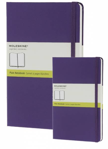 Средний блокнот Moleskine Classic Твердая обложка Фиолетовый Чистые листы