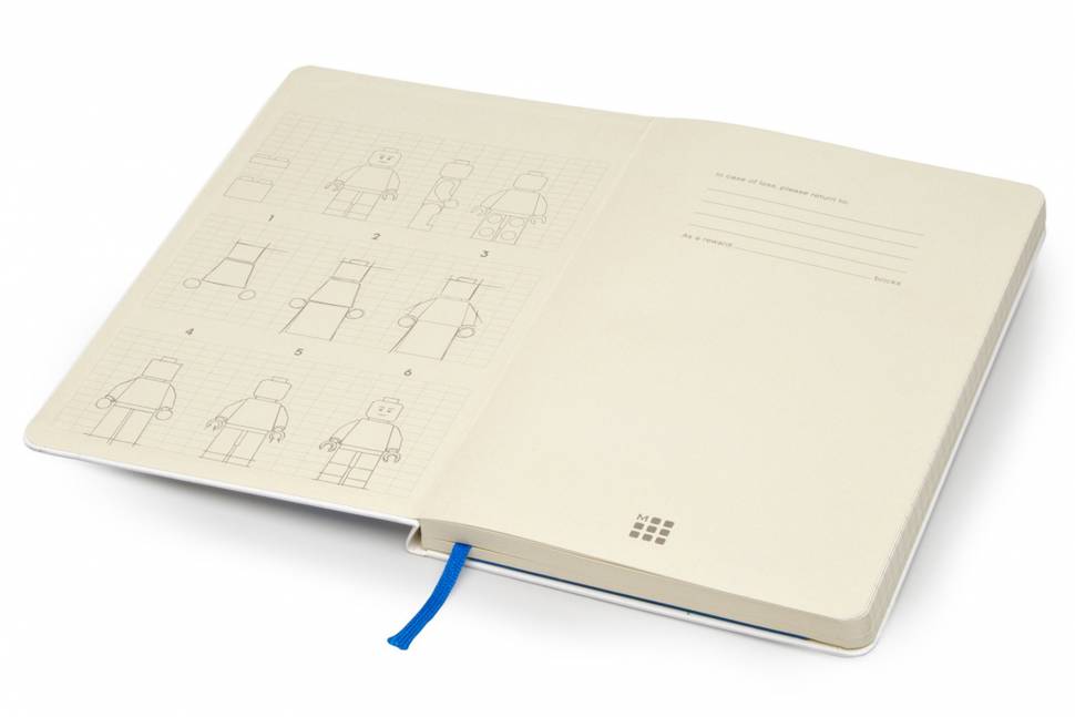 Средний блокнот Moleskine Lego Линия Белый