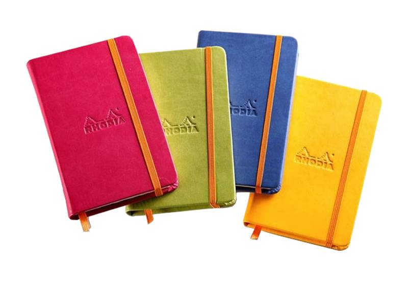 Блокнот Rhodia Rhodiarama фуксия А6 чистые листы
