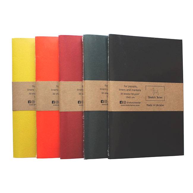 Скетчбук для маркеров Sketch Terier мини Черный