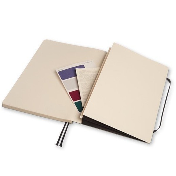 Большой блокнот Workbook Moleskine Черный Чистые листы Мягкий