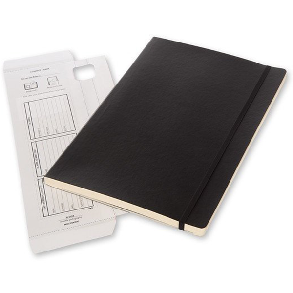 Большой блокнот Workbook Moleskine Черный Чистые листы Мягкий