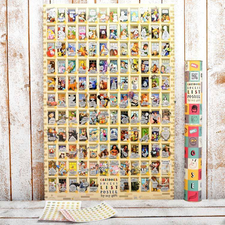 Скретч постер My Cartoons Poster (англ)