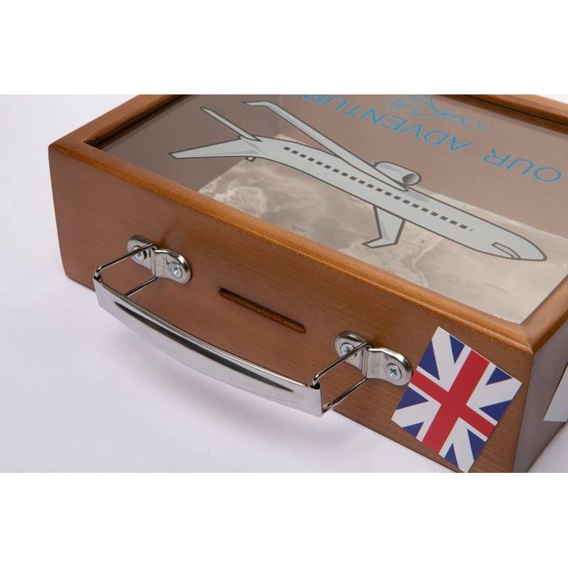 Копилка для бумажных денег Our Adventure коричневая