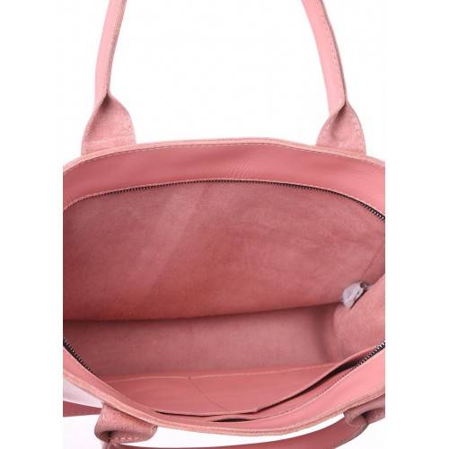 Кожаная женская сумка на плечо Dekey Перфетто Пудра