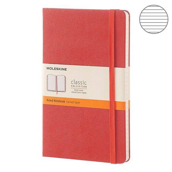 Блокнот Moleskine Classic Средний Линия Красный