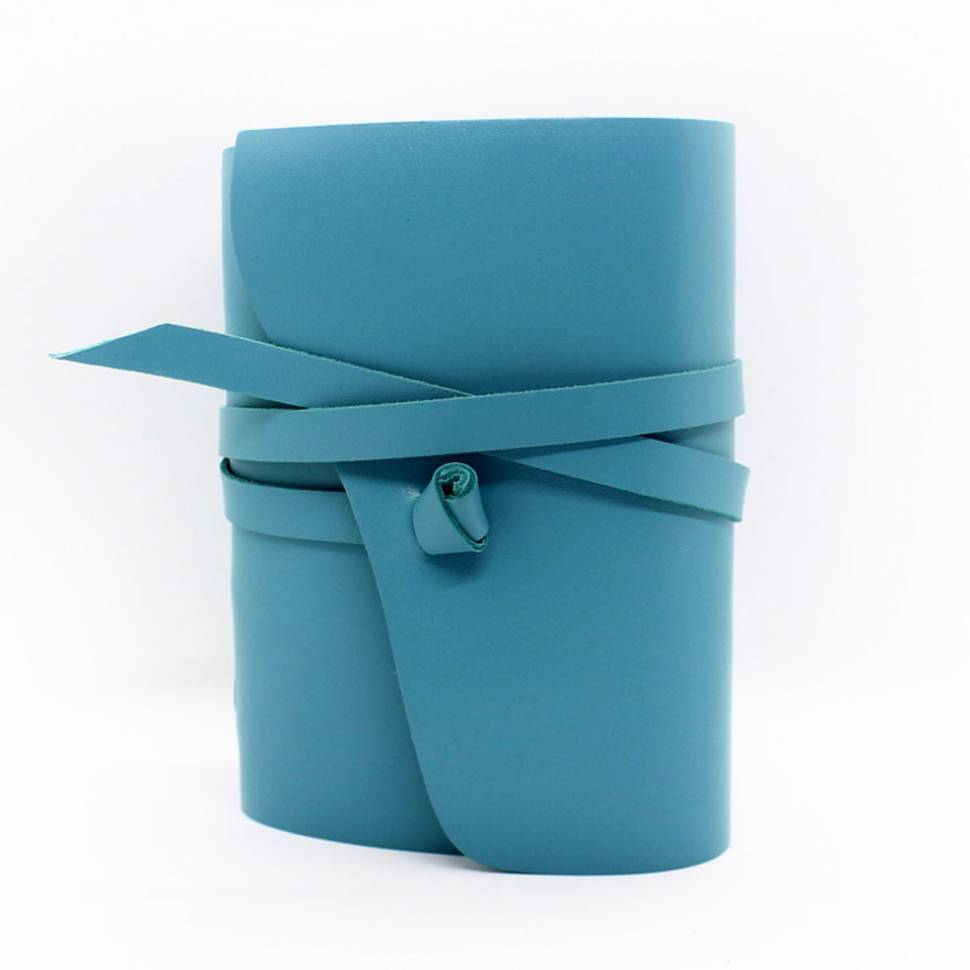 Кожаный блокнот Comfy Strap B6 Бирюза чистые листы