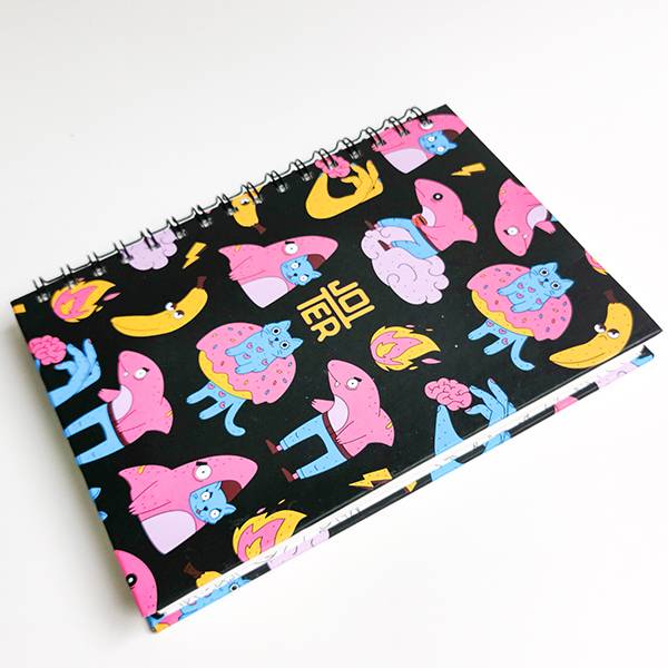 Скетчбук на пружине Jotter Pink Shark