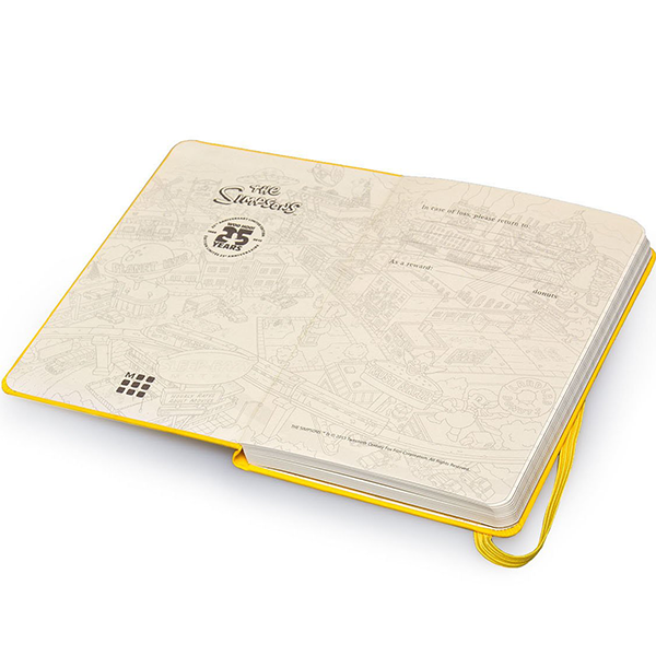 Карманный блокнот Moleskine The Simpsons линия желтый