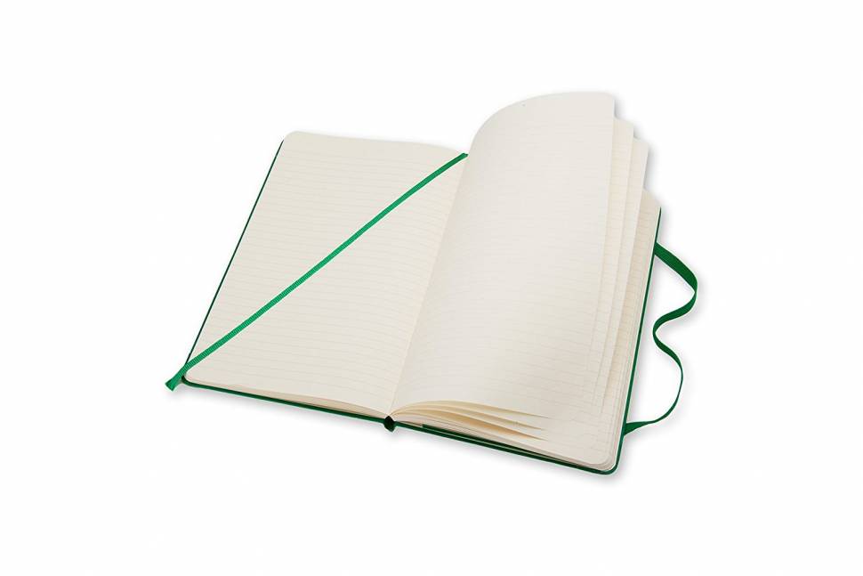 Средний блокнот Moleskine Classic Твердая обложка Зеленый Линия