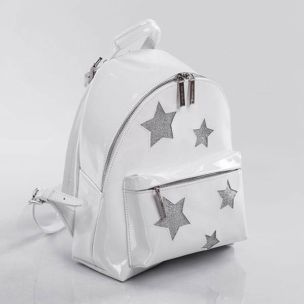 Рюкзак из лаковой экокожи Star S Yana Belyaeva Белый
