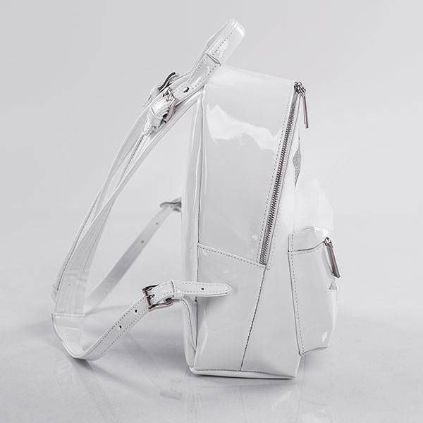 Рюкзак из лаковой экокожи Star S Yana Belyaeva Белый