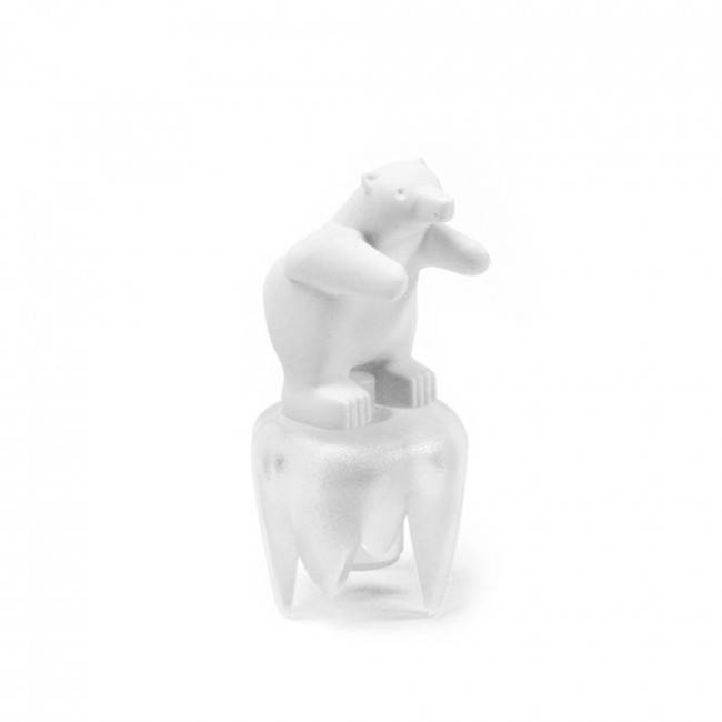 Стоппер для бутылки Bottoms Up Bear Qualy Белый