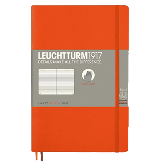 Блокнот Leuchtturm1917 Мягкий Paperback Оранжевый Линия (358299)