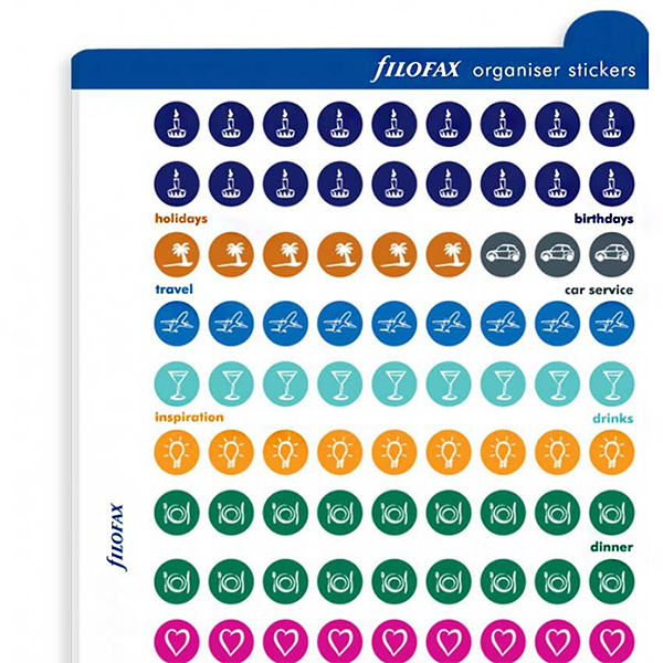 Стикеры тематические для органайзера Filofax Personal A5 (130137)