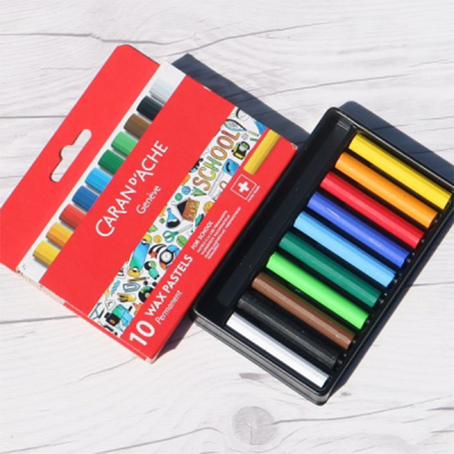 Пастель восковая Permanent Caran d'Ache School Line 10 цветов