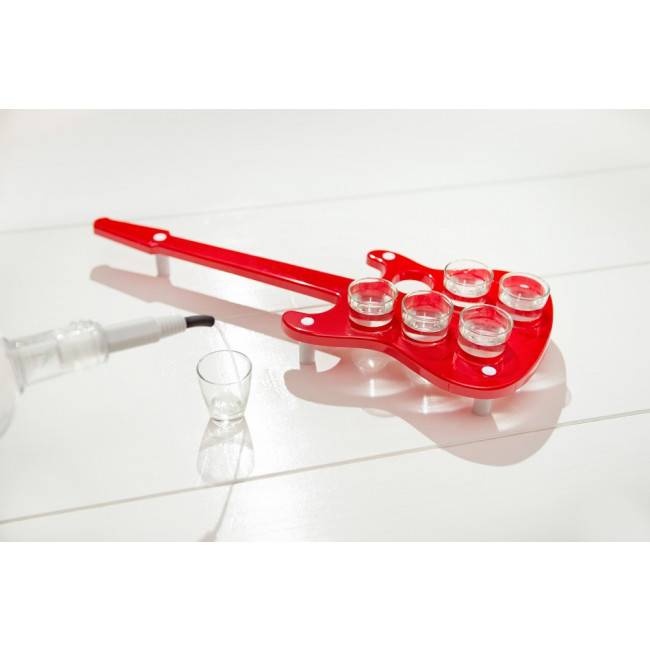 Піднос з чарками Guitray Rocket Design Червоний