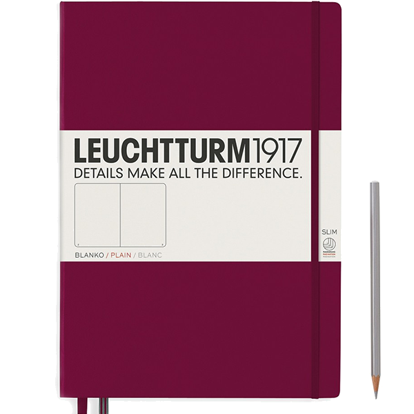 Блокнот Leuchtturm1917 MasterSlim Винный Чистые Листы (359786)