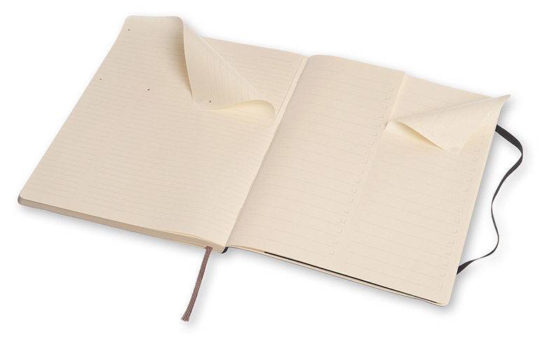 Большой блокнот Moleskine Pro Мягкий Черный Линия