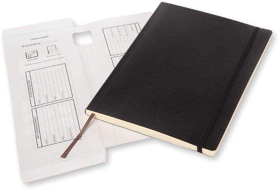 Большой блокнот Moleskine Pro Мягкий Черный Линия