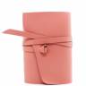 Шкіряний блокнот Comfy Strap A6 Рожевий чисті сторінки