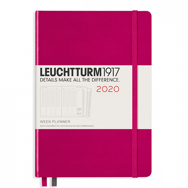Средний Еженедельник  в колонках Leuchtturm1917 Ягодный 2020 (360019)