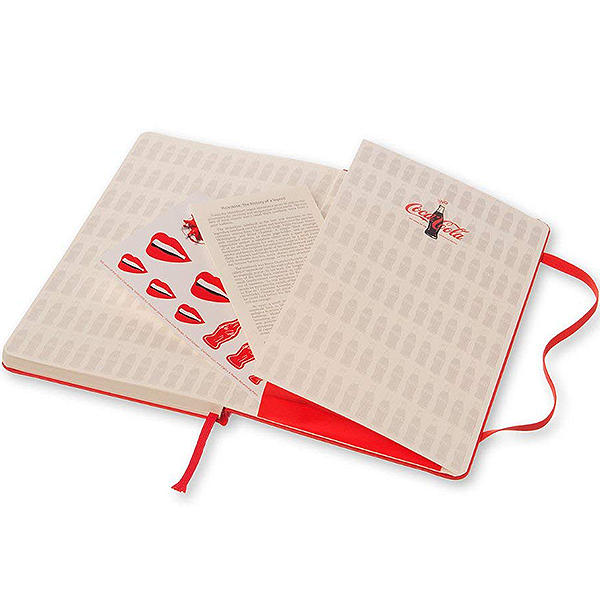 Средний блокнот Moleskine Coca-Cola Линия Красный