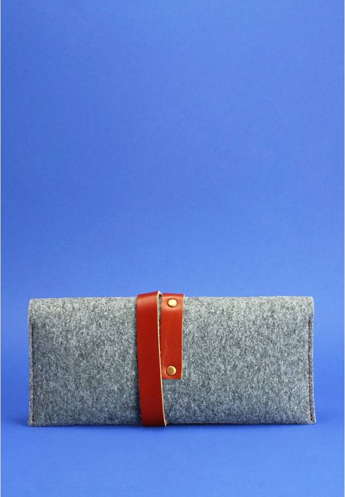 Тревел-кейс Blanknote 1.0 Фетр + Кожа Коньяк