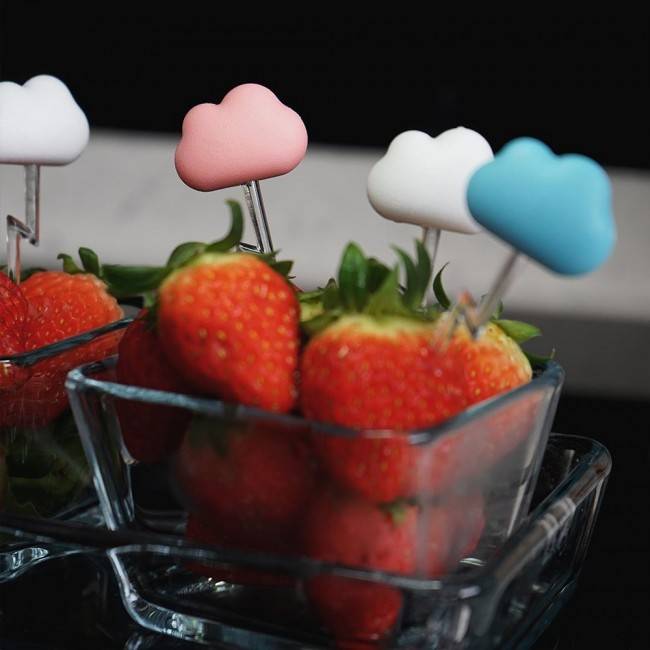 Шпажки для закусок и канапе Cloud Qualy Пастель